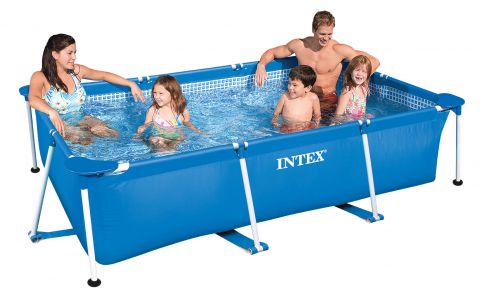 rib geef de bloem water waardigheid Intex zwembad 200x300 met stalen frame | Buitenzwembad.nl